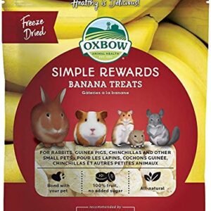 Oxbow (6 Pack) Simple Rewards Treats - Small Animals Banana 1 oz