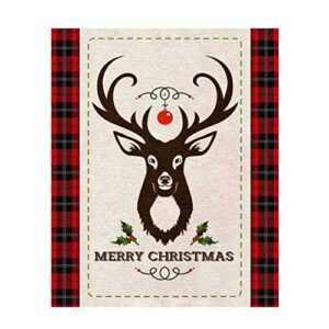 springs creative christmas merry deer 36in panel multi quilt fabric