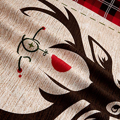 Springs Creative Christmas Merry Deer 36in Panel Multi Quilt Fabric