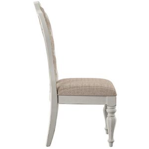 Liberty Furniture Industries Magnolia Manor Splat Back Up Side Chair, W20 x D25 x H45, White