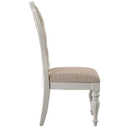 Liberty Furniture Industries Magnolia Manor Splat Back Up Side Chair, W20 x D25 x H45, White