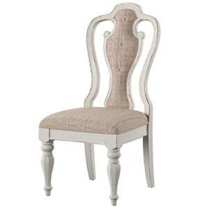 Liberty Furniture Industries Magnolia Manor Splat Back Up Side Chair, W20 x D25 x H45, White