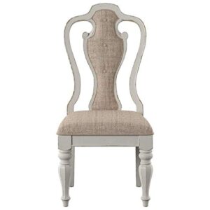 Liberty Furniture Industries Magnolia Manor Splat Back Up Side Chair, W20 x D25 x H45, White