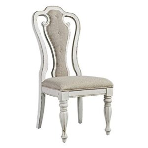 Liberty Furniture Industries Magnolia Manor Splat Back Up Side Chair, W20 x D25 x H45, White