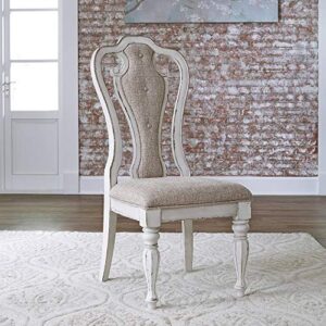 Liberty Furniture Industries Magnolia Manor Splat Back Up Side Chair, W20 x D25 x H45, White