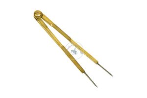 6" navigation compass divider with steel needle points an