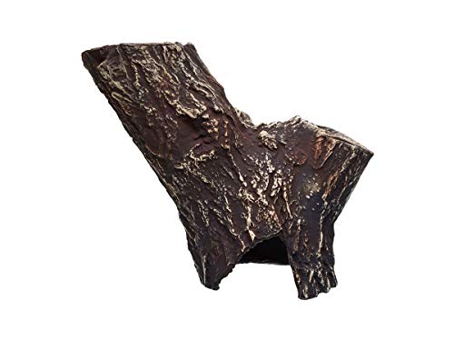 Plecoceramics Large Aquarium Cave Hiding Place for Fish Ceramic Decoration Hideout Tree Trunk Log for plecos and Cichlids