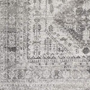 Artistic Weavers Desta Vintage Oriental Area Rug, 5'3" Round, Charcoal