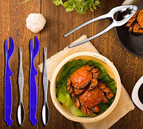 Crab Leg Crackers Seafood Tools Nut Cracker Forks Set Opener Shellfish Lobster Leg Shell Knife Kitchen Accessories