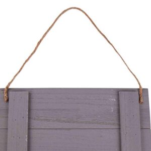 GSM Brands Love Story Wood Plank Hanging Sign (15.75x13)