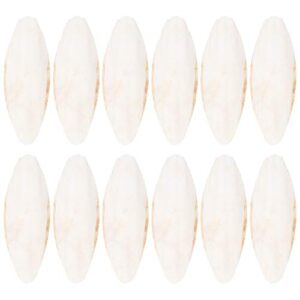 POPETPOP Bird Beak Stone -12PCs Bird Cuttle Bone Parrot Beak Grinder Desalting Cuttlebone Toy Pet Training Chew Molar Toy (Each Pcs Slight Different in Size)