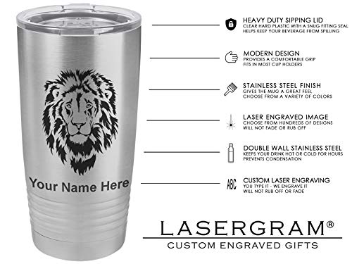 LaserGram 20oz Vacuum Insulated Tumbler Mug, Veterinarian, Personalized Engraving Included (Stainless Steel)