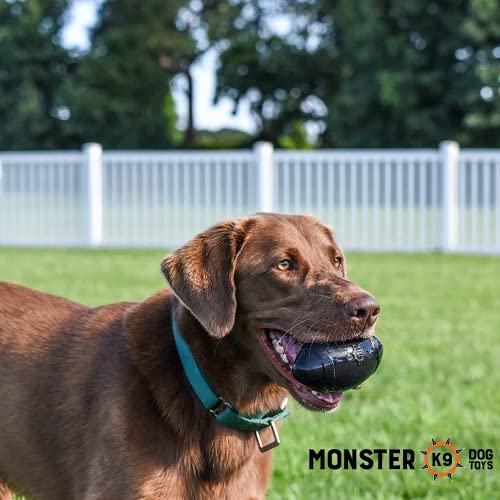 Monster K9 Dog Toys - Ultra Durable Chew Football - Lifetime Replacement Guarantee