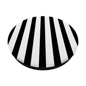 Black And White Stripes Pop Mount Socket Phone Grip PopSockets PopGrip: Swappable Grip for Phones & Tablets