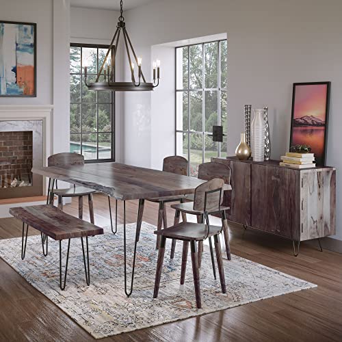 Jofran Nature's Live Edge Dining Table, 79', Slate