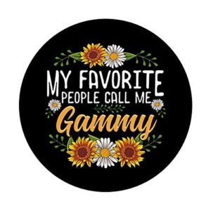 My Favorite People Call Me Gammy Thanksgiving Gifts PopSockets Grip and Stand for Phones and Tablets