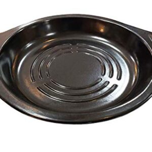 Black Dolsot/Stone Bowl w/Black Tray for Hot Pot/Bibimbap & Korean Food (1, 5.5 Inch (24 oz))
