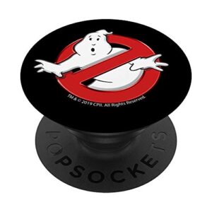 ghostbusters classic movie logo popsockets popgrip: swappable grip for phones & tablets