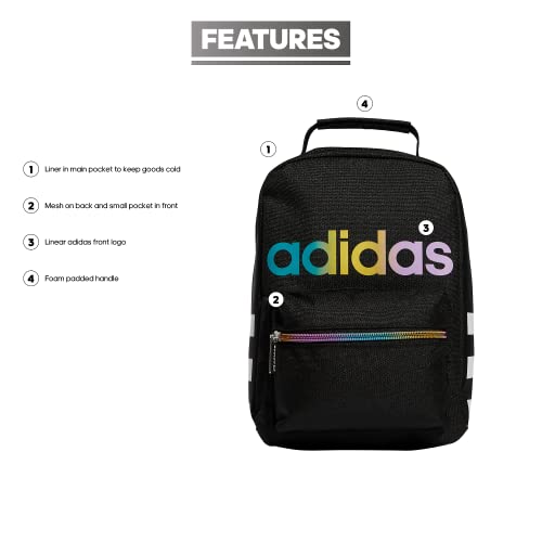 adidas Santiago Lunch Bag, Black Rainbow, One Size