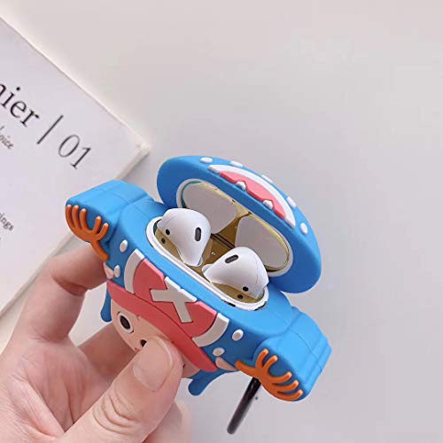 Coralogo Compatible with Airpods 1/2 Cute Case,3D Cartoon Animal Character Silicone Airpod Designer Skin Kawaii Funny Fun Cool Chic Keychain Design Cover Air pods Cases for Teens Girls Boys (Choba)