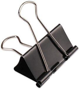 48 pieces extra binder clips,2 inch width,paper clips extra large for office supplies (black)