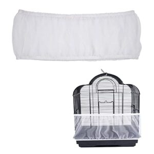 pssopp bird cage cover durable breathable washable mesh seed catcher seed catcher guard net cover large size bird cage good night cover (4 colors)