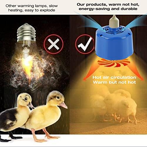 100-300W Heating Lamp,ASHATA Safe Chicken Coop Pet Heater Livestock Heat Lamp Tool,Cultivation Heating Lamp for Pet Chicken Livestock Heat Lamp Tool