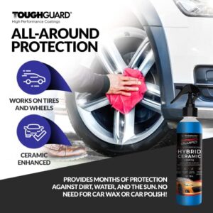 TOUGHGUARD SpeedGuard Hybrid Ceramic Coating Spray Paint Protector for Car Detail, Hydrophobic Polish Sealant, Auto Detailing Supplies Products, 8 oz, 236 ml