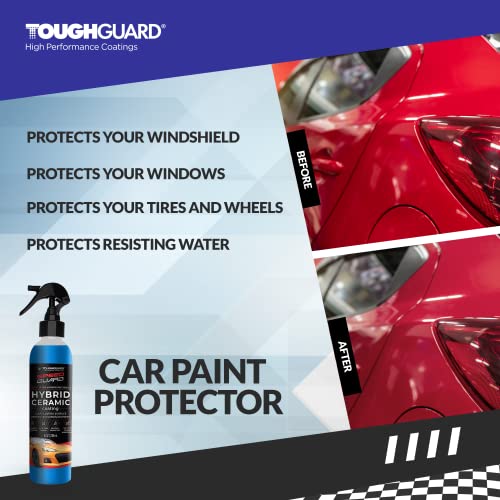 TOUGHGUARD SpeedGuard Hybrid Ceramic Coating Spray Paint Protector for Car Detail, Hydrophobic Polish Sealant, Auto Detailing Supplies Products, 8 oz, 236 ml