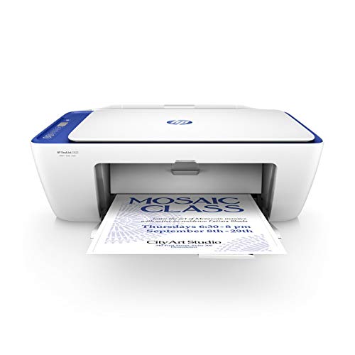 HP DeskJet 2622 All-in-One Compact Printer (Blue) (V1N07A) (Renewed)