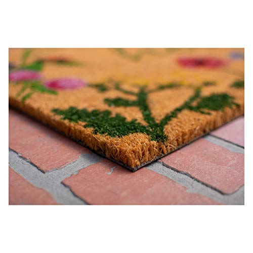 Calloway Mills AZ105991729 Floral Hello Doormat, 17" x 29", Multicolor