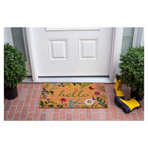 Calloway Mills AZ105991729 Floral Hello Doormat, 17" x 29", Multicolor