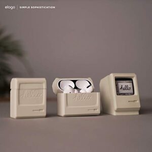 elago AW3 Silicone Case Compatible with Airpods 1 & 2 Case Cover - Classic Monitor Design, Visible LED Light, Premium Silicone Case [US Patent Registered]