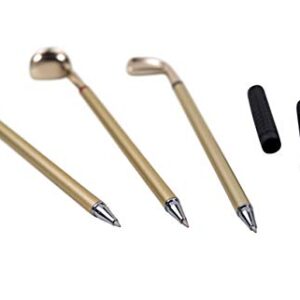 Golf Pen Set - 3 Signature Golf Pens - Mini Golf Club Pens - Best Golf Gifts for Dads - Unique Golf Gadgets for Men & Cool Desk Accessories for Office Colleagues