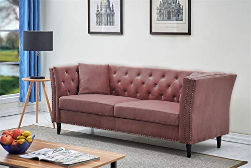 Container Furniture Direct Arielle Sofas, Rose