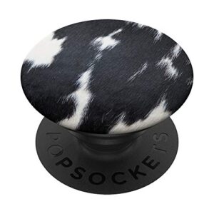 cow skin popsockets popgrip: swappable grip for phones & tablets