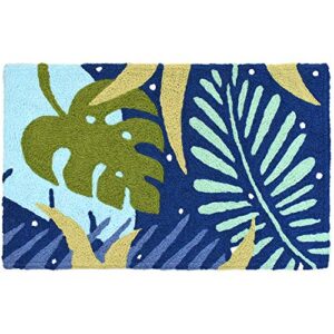 jellybean tropical blues indoor/outdoor machine washable 20" x 30" accent rug