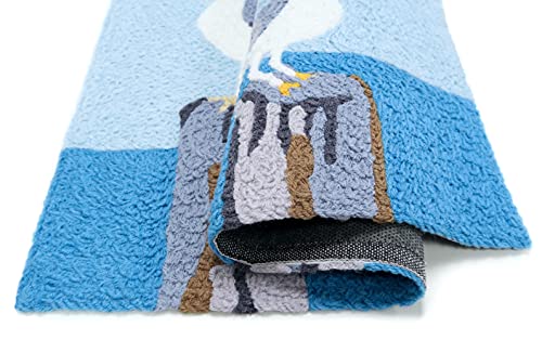 Jellybean Tropical Blues Indoor/Outdoor Machine Washable 20" x 30" Accent Rug