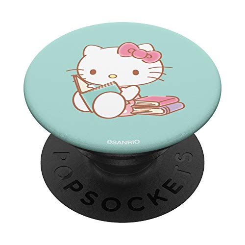 Hello Kitty Reading Books PopSockets PopGrip: Swappable Grip for Phones & Tablets