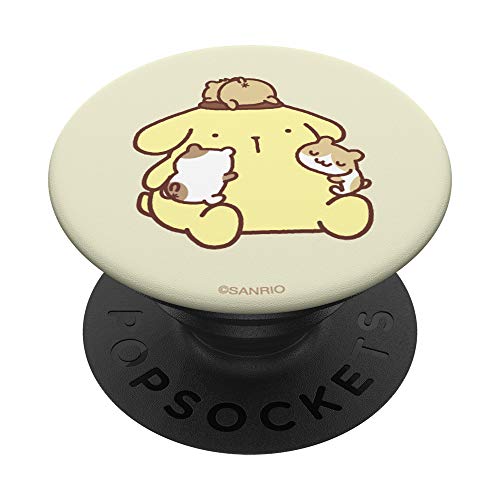 Pompompurin Hugging Hamsters PopSockets PopGrip: Swappable Grip for Phones & Tablets