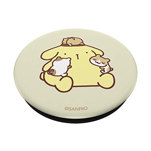 Pompompurin Hugging Hamsters PopSockets PopGrip: Swappable Grip for Phones & Tablets