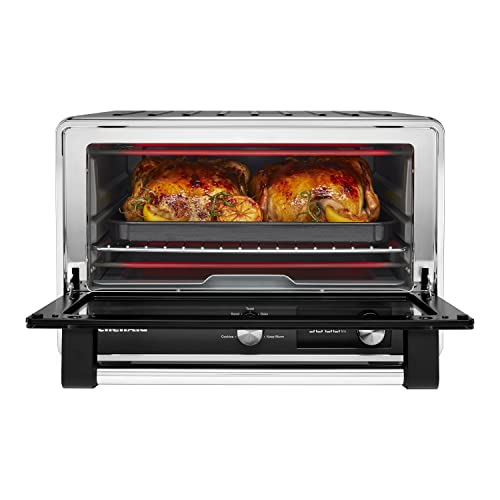 KitchenAid KCO211BM Digital Countertop Toaster Oven, Black Matte