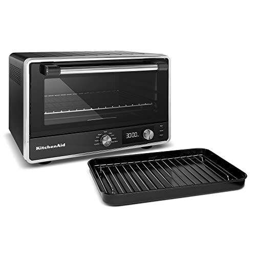 KitchenAid KCO211BM Digital Countertop Toaster Oven, Black Matte