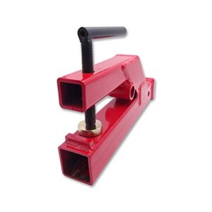 WeiSen Clamp On 2" Trailer Receiver Hitch Quick Release Compatible with Deere Bobcat Tractor Bucket Skid Steer