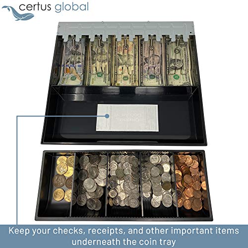 Certus Global Cash Drawer Insert Tray 5 Bills/5 Coins -367mm x 326mm x 60mm