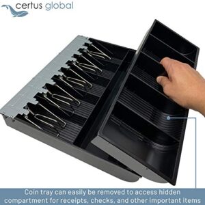 Certus Global Cash Drawer Insert Tray 5 Bills/5 Coins -367mm x 326mm x 60mm