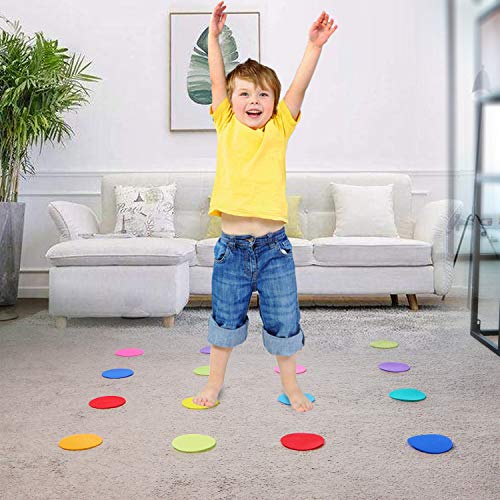 Carpet Floor Spots Markers, Circles Dots for Teachers and Kids, 4 Inch 72 Pack, Flexible Classroom Rug Mats for Preschool Kindergarten Organization