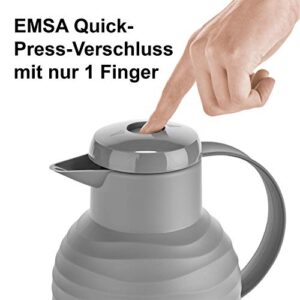 Emsa Samba Wave Vacuum Flask 1 Litre Plastic