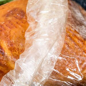 Jerina Turkey Bag Oven Bags-Bulk(100 Counts): Food Safe Multipurpose Turkey Bags / Home and Garden Bags for Cooking, Freezing, Preserving, Harvesting - Large 19” x 23.5” Turkey Size Nylon Bags - Clear