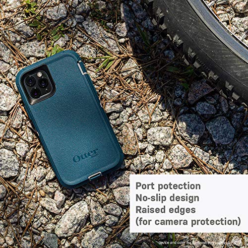 OtterBox iPhone 11 Defender Series Case - BLACK, rugged & durable, with port protection, includes holster clip kickstand